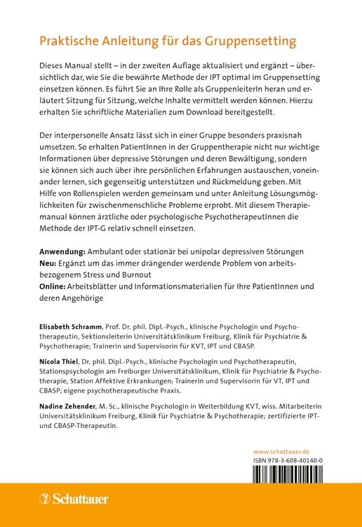 Produktbild: Interpersonelle Psychotherapie in der Gruppe, 2. Auflage