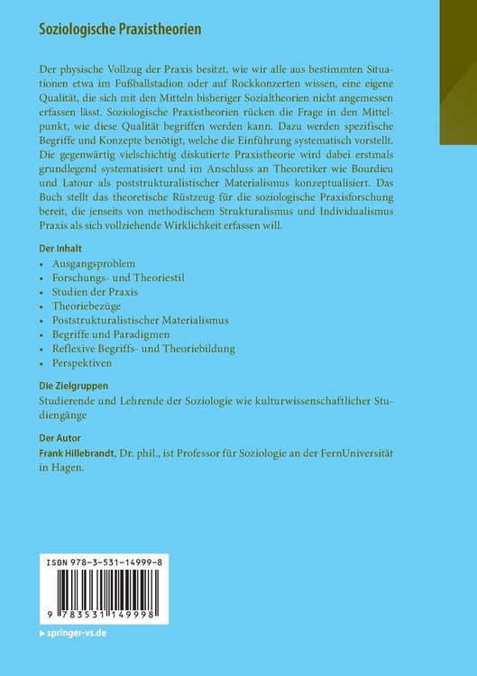 Produktbild: Soziologische Praxistheorien