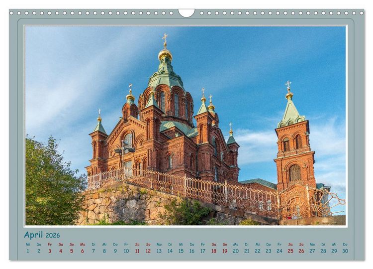 Produktbild: HELSINKI CITY (Wandkalender 2026 DIN A3 quer), CALVENDO Monatskalender