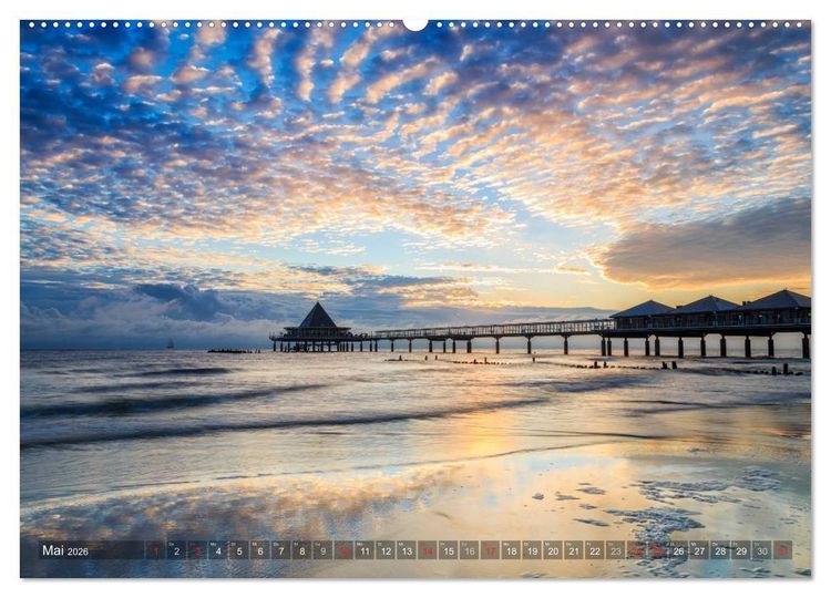 Produktbild: Stimmungsvolle Ostseek&uuml;ste 2026 (hochwertiger Premium Wandkalender 2026 DIN A2 quer), Kunstdruck in Hochglanz
