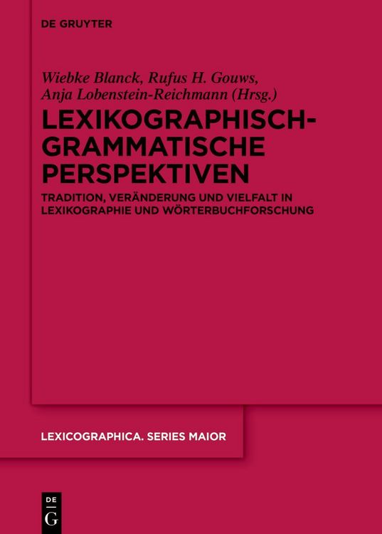 Produktbild: Lexikographisch-grammatische Perspektiven