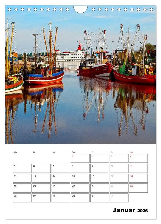 Produktbild: Neuharlingersiel Hafenromantik / Planer (Wandkalender 2026 DIN A4 hoch), CALVENDO Monatskalender