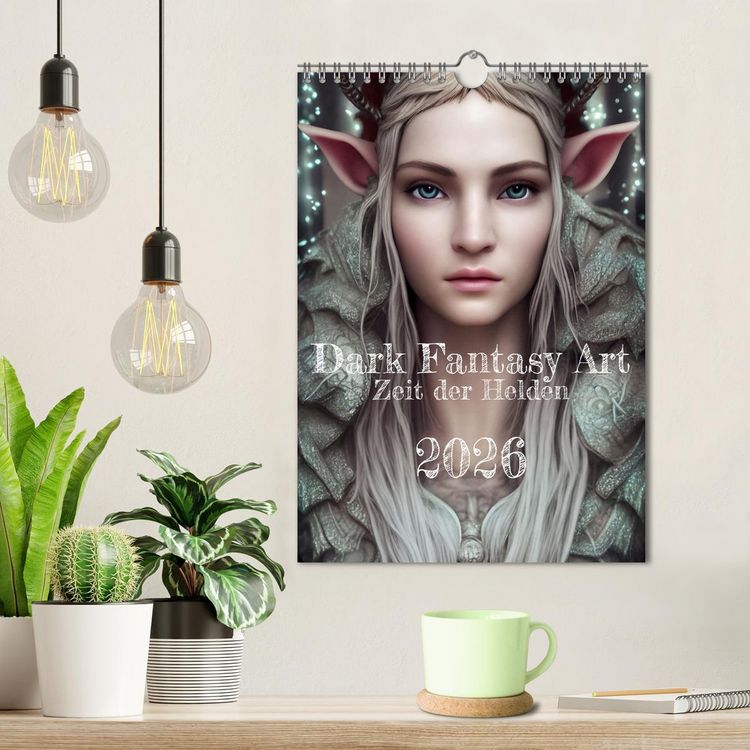 Produktbild: Dark Fantasy Art - Zeit der Helden (Wandkalender 2026 DIN A4 hoch), CALVENDO Monatskalender
