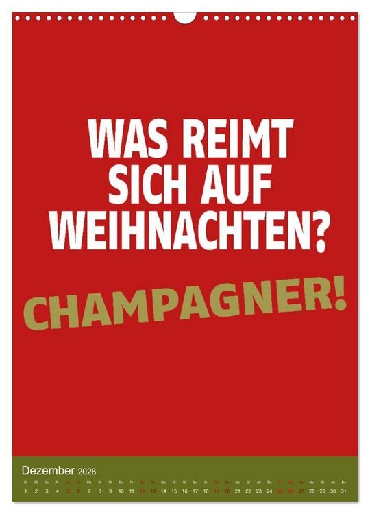 Produktbild: Aufstehen, Krone richten, weitergehen (Wandkalender 2026 DIN A3 hoch), CALVENDO Monatskalender