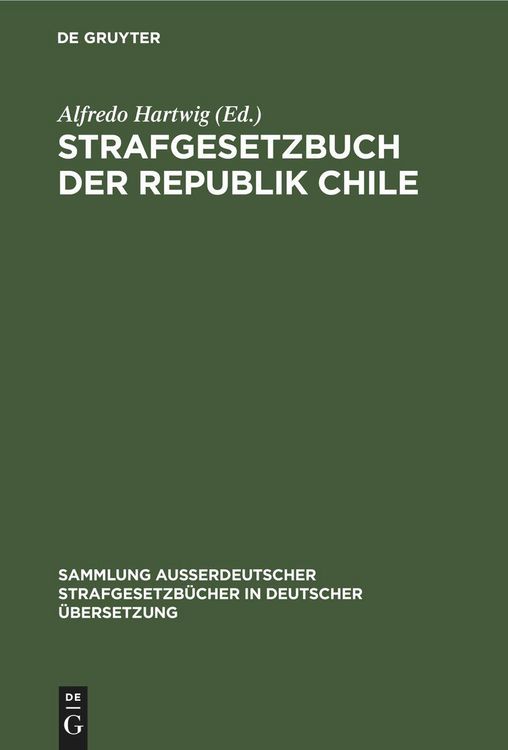 Produktbild: Strafgesetzbuch der Republik Chile