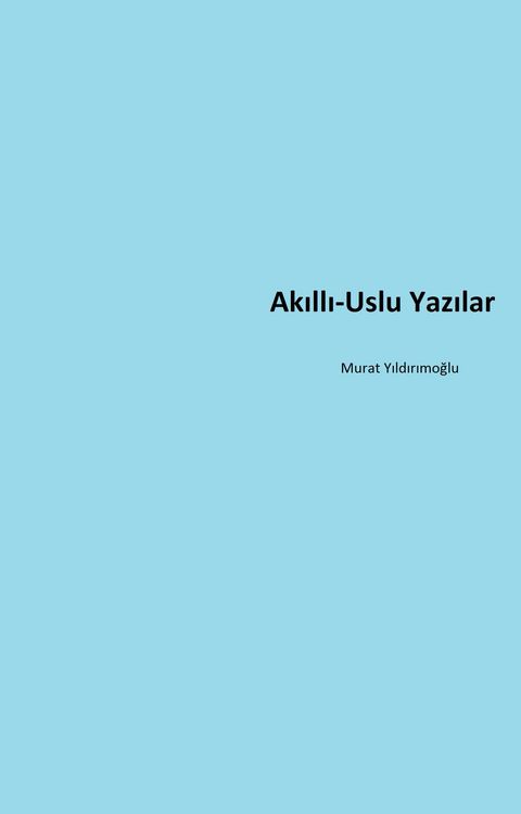Produktbild: Akilli-Uslu Yazilar