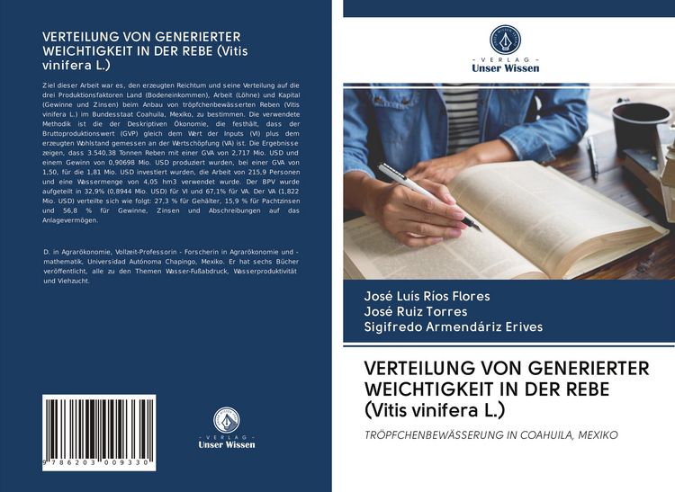 Produktbild: Verteilung von Generierter Weichtigkeit in der Rebe (vitis Vinifera L.)
