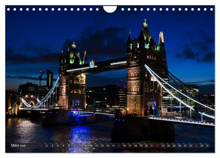 Produktbild: Londoner Perspektiven (Wandkalender 2026 DIN A4 quer), CALVENDO Monatskalender