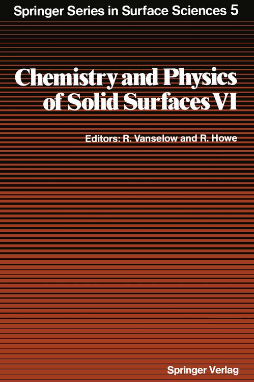 Produktbild: Chemistry and Physics of Solid Surfaces VI