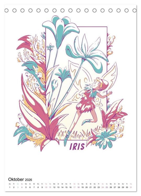 Produktbild: Wunderwelt der Blumen (Tischkalender 2026 DIN A5 hoch), CALVENDO Monatskalender