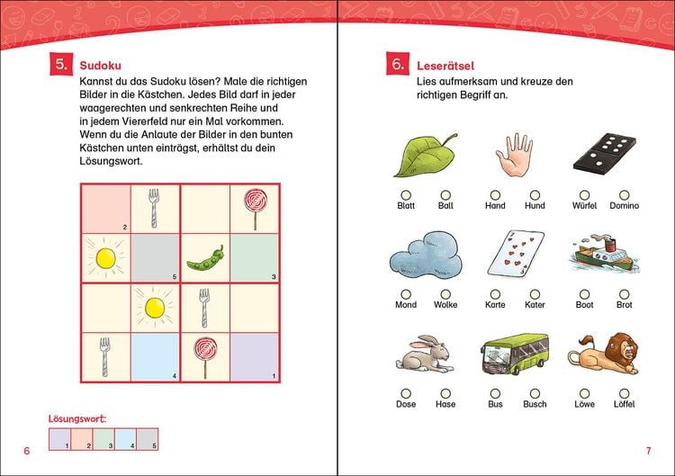 Produktbild: Lesel&ouml;wen R&auml;tsel-Rallye f&uuml;r Erstleser - 1. Klasse (Orange)