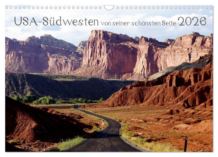Produktbild: USA-S&uuml;dwesten von seiner sch&ouml;nsten Seite 2026 (Wandkalender 2026 DIN A3 quer), CALVENDO Monatskalender