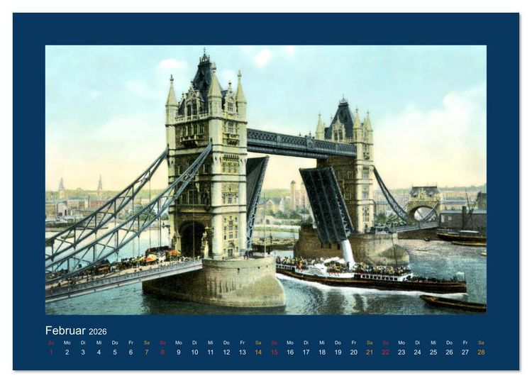 Produktbild: Historisches London von 1888 bis 1918 (Wandkalender 2026 DIN A3 quer), CALVENDO Monatskalender