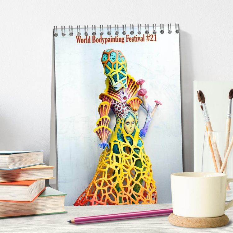 Produktbild: World Bodypainting Festival #21 (Tischkalender 2026 DIN A5 hoch), CALVENDO Monatskalender