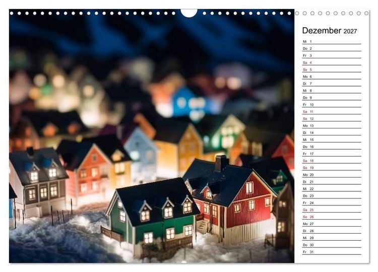 Produktbild: Miniatur Weltreise (Wandkalender 2027 DIN A3 quer), CALVENDO Monatskalender