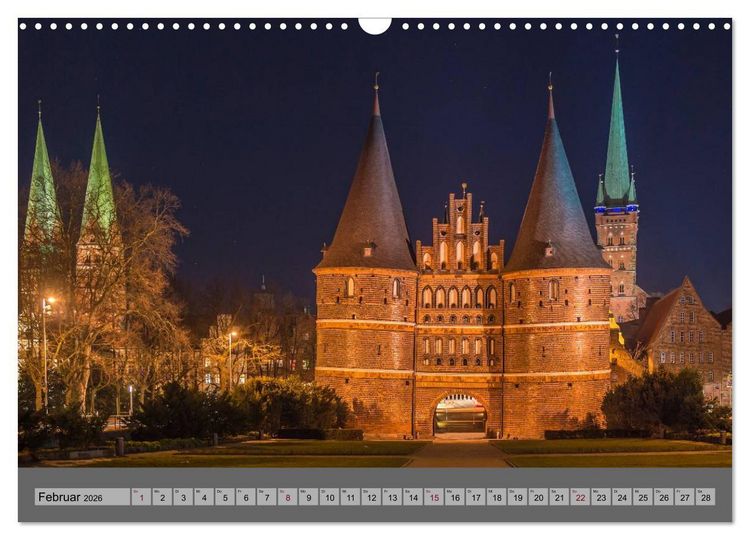 Produktbild: Ansichten der L&uuml;becker Altstadtinsel (Wandkalender 2026 DIN A3 quer), CALVENDO Monatskalender