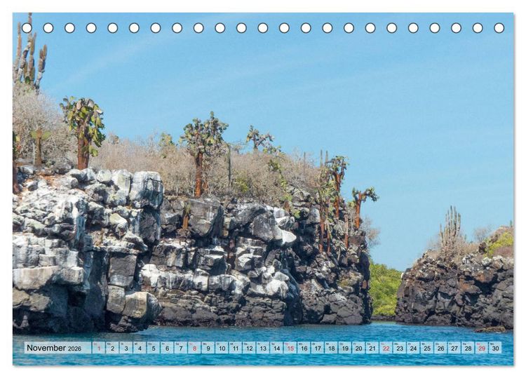 Produktbild: Die Galapagosinseln - Santa Cruz Island (Tischkalender 2026 DIN A5 quer), CALVENDO Monatskalender