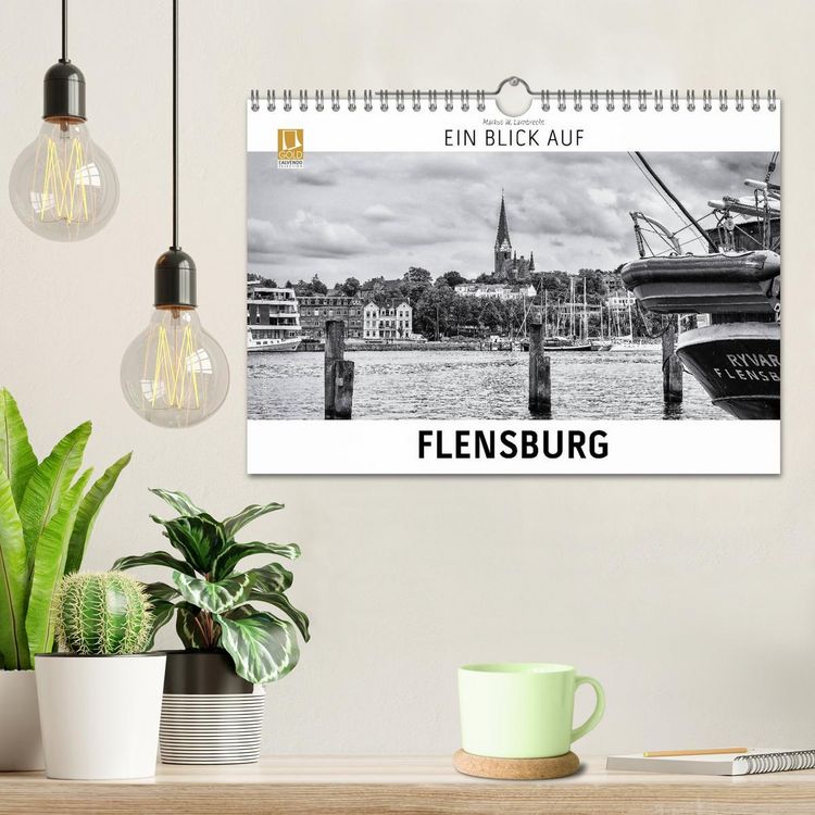 Produktbild: Ein Blick auf Flensburg (Wandkalender 2026 DIN A4 quer), CALVENDO Monatskalender