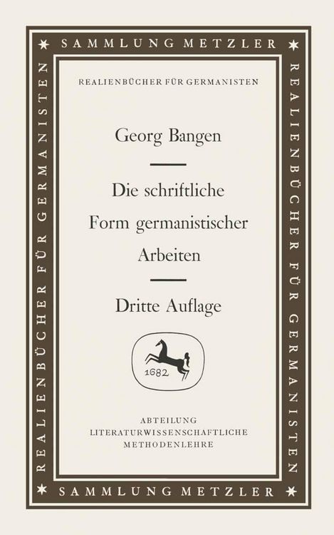 Produktbild: Die schriftliche Form germanistischer Arbeiten