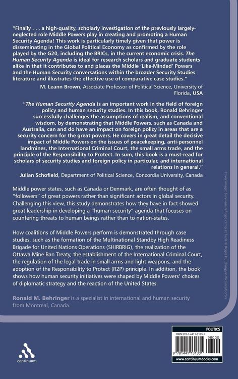 Produktbild: The Human Security Agenda