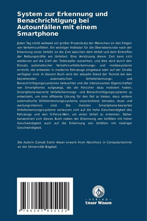 Produktbild: System zur Erkennung und Benachrichtigung bei Autounf&auml;llen mit einem Smartphone