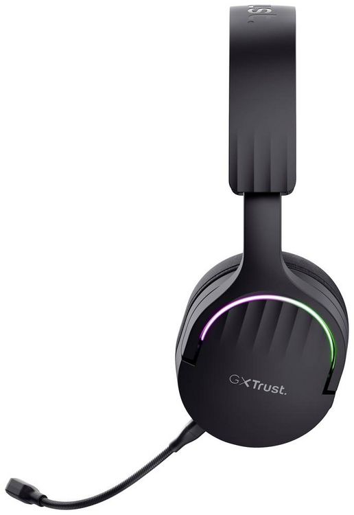 Produktbild: Trust GXT491 FAYZO Over Ear Headset Bluetooth&reg; Virtual Surround Schwarz Surround-Sound, Mikrofon-Stummschaltung, Lautst&auml;rkeregelung Gaming