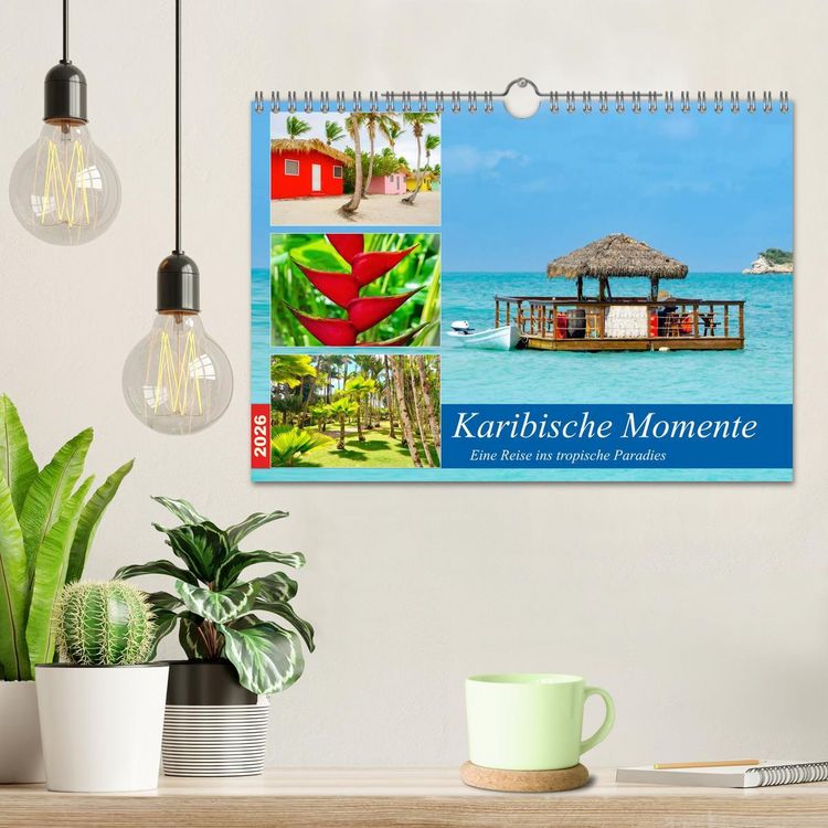 Produktbild: Karibische Momente - Eine Reise ins tropische Paradies (Wandkalender 2026 DIN A4 quer), CALVENDO Monatskalender