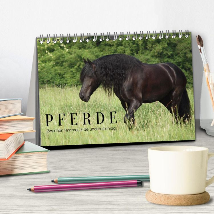 Produktbild: PFERDE - Zwischen Himmel, Erde und Hufschlag (Tischkalender 2027 DIN A5 quer), CALVENDO Monatskalender