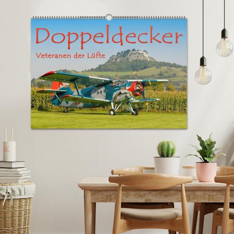 Produktbild: Doppeldecker - Veteranen der L&uuml;fte (Wandkalender 2027 DIN A2 quer), CALVENDO Monatskalender