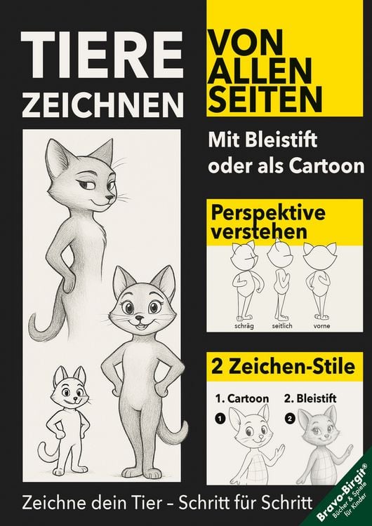 Produktbild: Tiere zeichnen lernen von allen Seiten