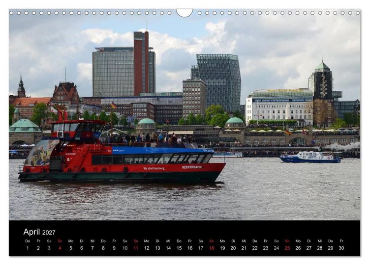 Produktbild: Auslaufparade des Hamburger Hafengeburtstages (Wandkalender 2027 DIN A3 quer), CALVENDO Monatskalender