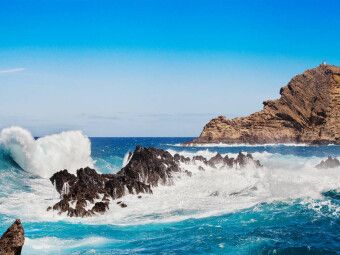 Produktbild: CALVENDO Puzzle Wellengang in Porto Moniz, Madeira | 1000 Teile Lege-Gr&ouml;&szlig;e 64x48cm Foto-Puzzle f&uuml;r gl&uuml;ckliche Stunden