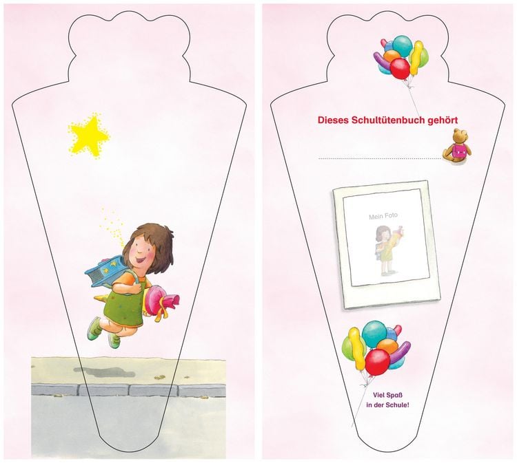 Produktbild: Mein fr&ouml;hlich-buntes Schult&uuml;tenbuch mit Lauras Stern