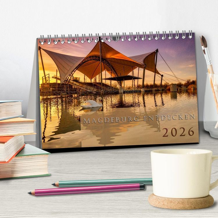 Produktbild: Magdeburg entdecken (Tischkalender 2026 DIN A5 quer), CALVENDO Monatskalender