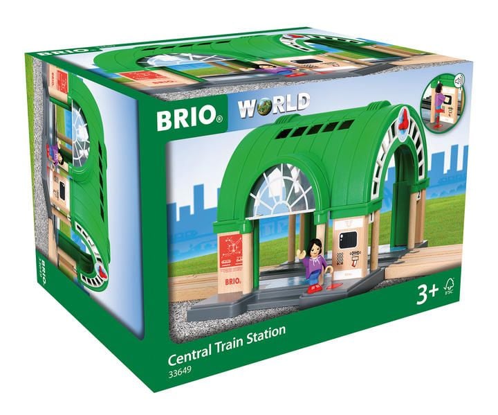 Produktbild: BRIO World - Großer Hauptbahnhof mit Ticketautomat