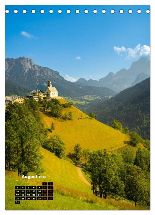 Produktbild: S&uuml;dtirol, das Wanderparadies (Tischkalender 2026 DIN A5 hoch), CALVENDO Monatskalender