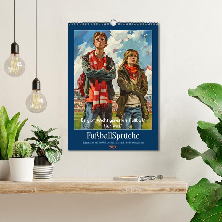Produktbild: Fu&szlig;ballspr&uuml;che (Wandkalender 2026 DIN A3 hoch), CALVENDO Monatskalender