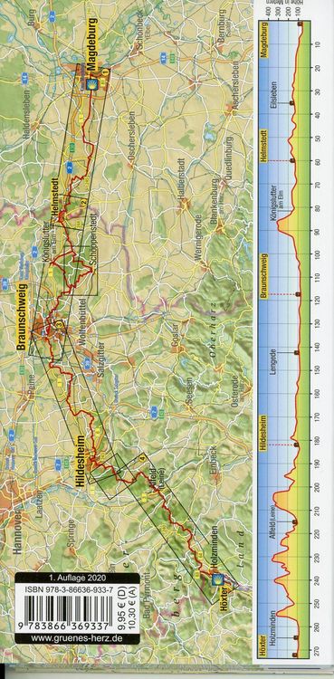 Produktbild: Wanderkarte Der Braunschweiger Jakobsweg 1:50 000