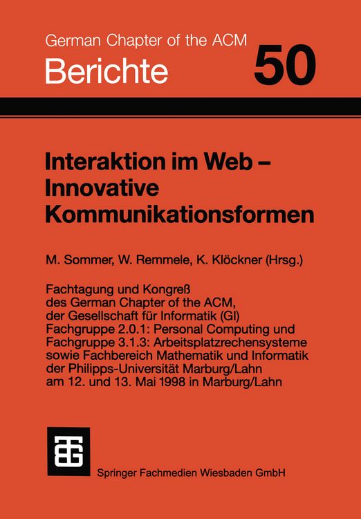 Produktbild: Interaktion im Web &mdash; Innovative Kommunikationsformen