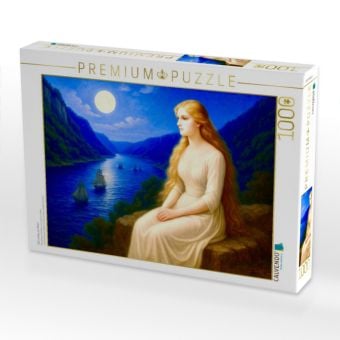 Produktbild: CALVENDO Puzzle Die Loreley am Rhein | 1000 Teile Lege-Gr&ouml;&szlig;e 64x48cm Foto-Puzzle f&uuml;r gl&uuml;ckliche Stunden