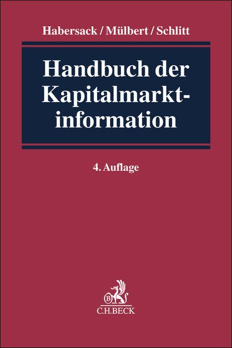 Produktbild: Handbuch der Kapitalmarktinformation