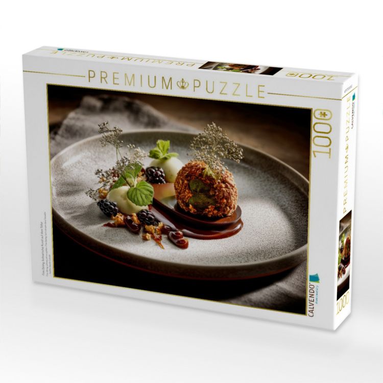 Produktbild: CALVENDO Puzzle Fine Dining, kulinarische Kunst auf dem Teller | 1000 Teile Lege-Gr&ouml;&szlig;e 64x48cm Foto-Puzzle f&uuml;r gl&uuml;ckliche Stunden