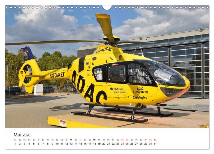 Produktbild: Rettungshubschrauber in Action (Wandkalender 2026 DIN A3 quer), CALVENDO Monatskalender