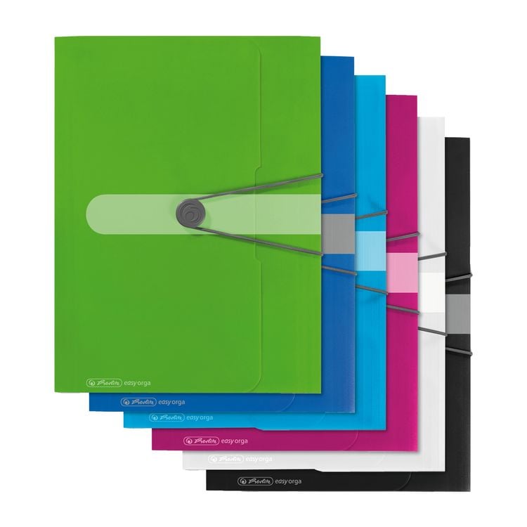 Herlitz Gummizugmappe PP A4, Opak Beere