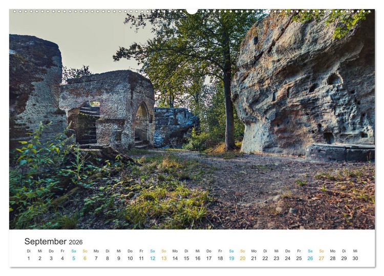 Produktbild: Ha&szlig;berge - Burgen und Burgruinen (hochwertiger Premium Wandkalender 2026 DIN A2 quer), Kunstdruck in Hochglanz