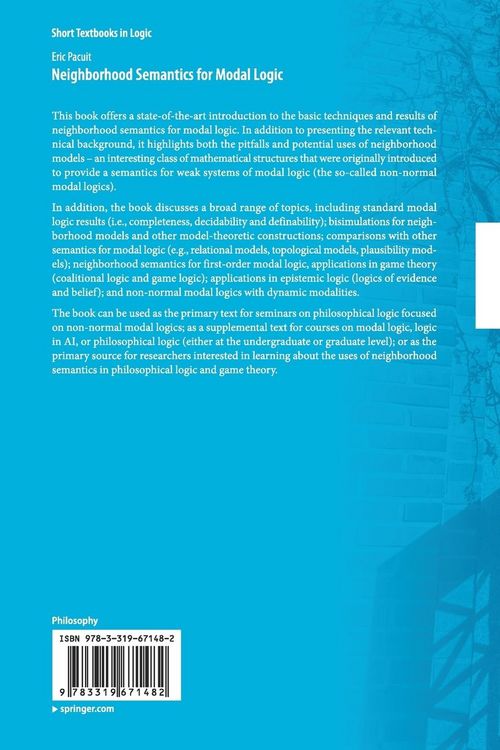 Produktbild: Neighborhood Semantics for Modal Logic