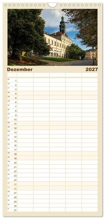 Produktbild: Familienplaner 2027 - Weimar - Mit Plan durch das Jahr mit 5 Spalten (Wandkalender, 21 x 45 cm) CALVENDO