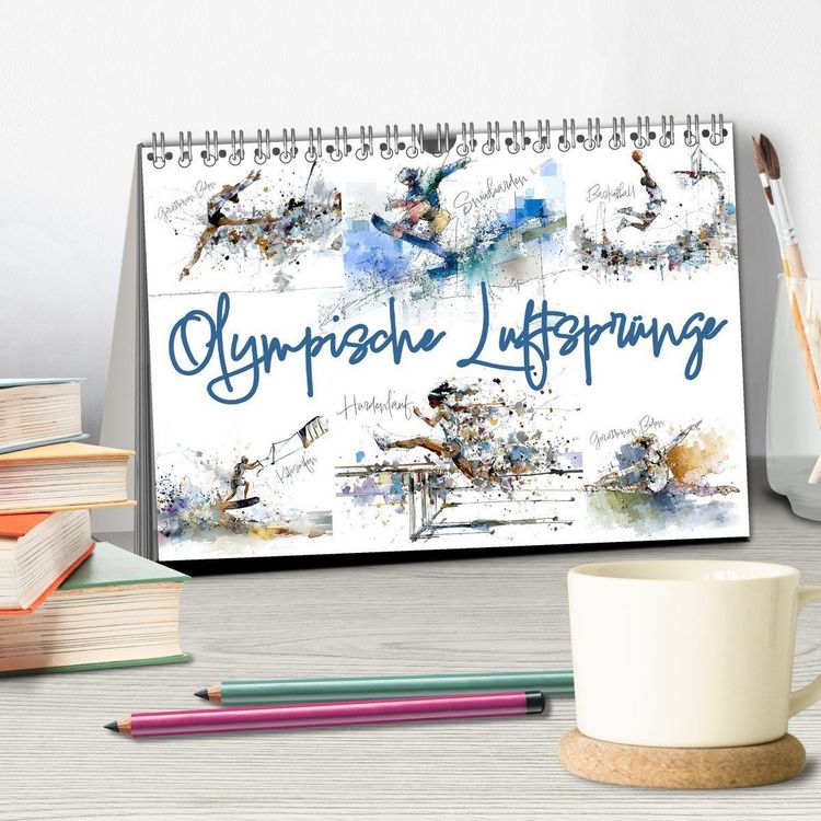 Produktbild: Olympische Luftspr&uuml;nge (Tischkalender 2026 DIN A5 quer), CALVENDO Monatskalender