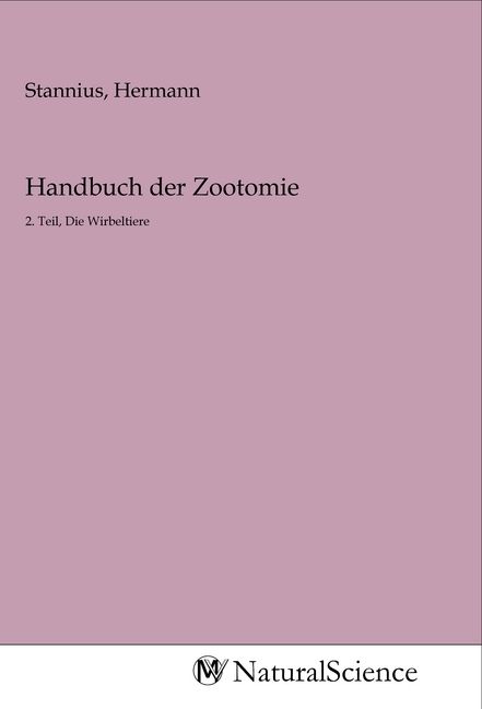 Produktbild: Handbuch der Zootomie