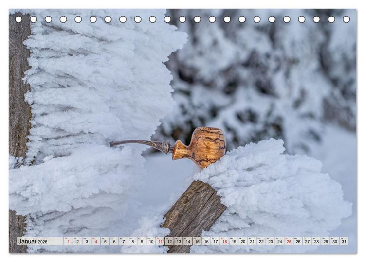 Produktbild: Tabakpfeifenkunst (Tischkalender 2026 DIN A5 quer), CALVENDO Monatskalender